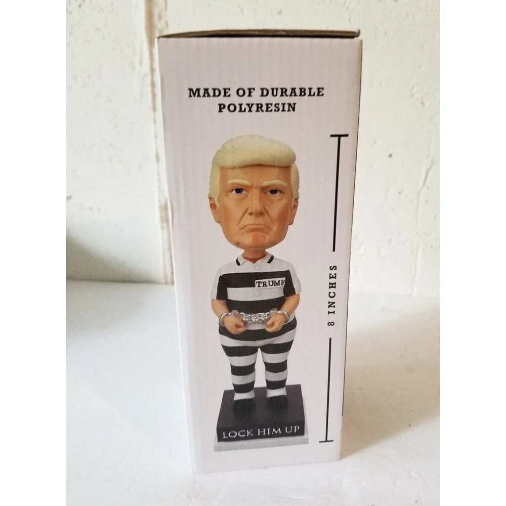 Donald Trump “Lock Him Up“ Bobblehead, Limited Edition, 8 Inch, New In Box